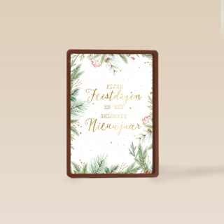 Kerstkaart klassiek Kersttakken