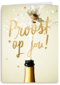 Felicitatie kaart man vrouw champagne proost op jou