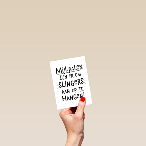 quote kaart mijlpalen zijn er om slingers aan op te hangen