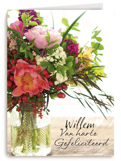 bloembos gefeliciteerd