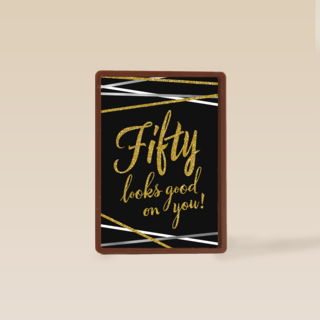 Verjaardagskaart leeftijden 50 man vrouw Fifty looks good on you