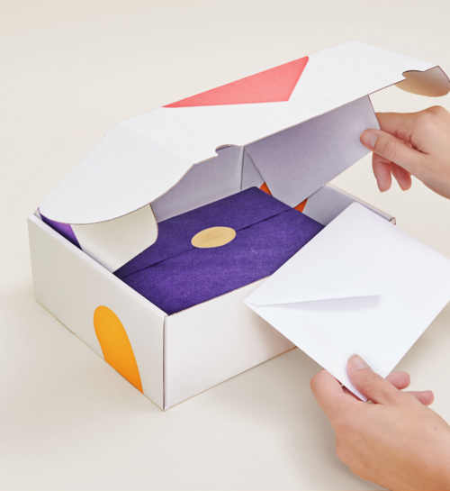 Cadeaubox met Bloemen Chocolade