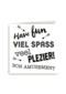 op kamp kaart met tekst have fun viel spass veel plezier