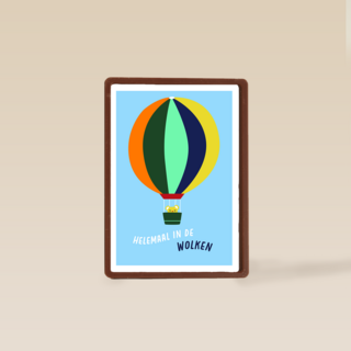 Geboorte felicitatie helemaal in de wolken