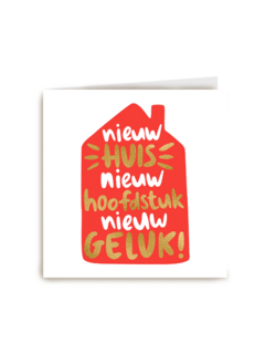 verhuisd kaart nieuw huis nieuw hoofdstuk nieuw geluk