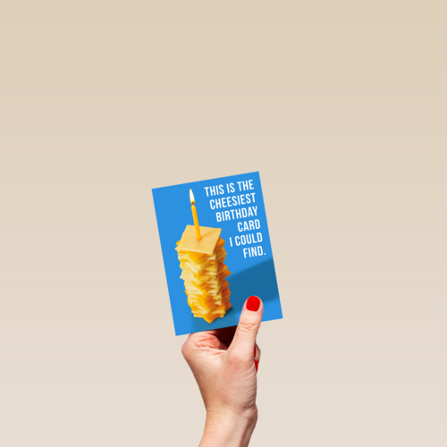 The cheesiest card I could find