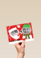 grappige kerstkaart foto