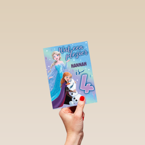 Frozen kaart 4 jaar