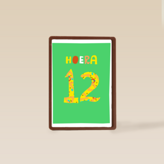 Verjaardagskaart 12 hoera jongen