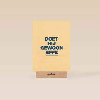 And C Doet hij gewoon effe
