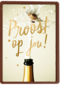 Felicitatie kaart man vrouw champagne proost op jou