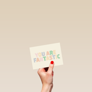 Complimentkaart you are fantastic
