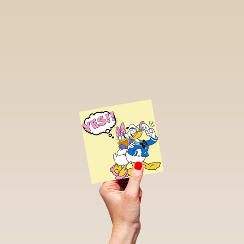 Felicitatiekaart Donald en Katrien Duck