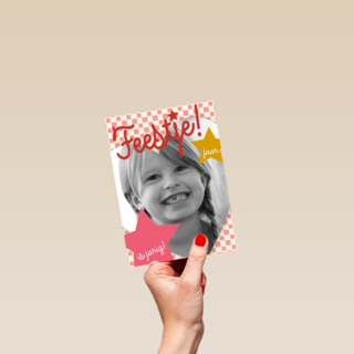 fotokaart kinderfeestje zoveel jaar