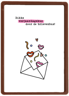 Verjaardagskaart Verjaardagskus Door De Brievenbus