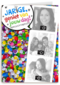 fotokaart jarige gekleurde confetti