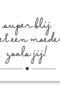 Moederdagkaart Hip Tekst superblij met een moeder zoals jij