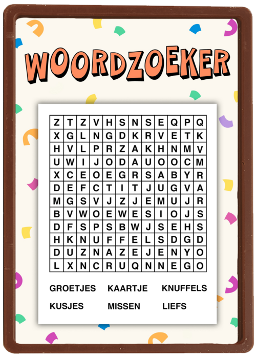 kaart voor kinderen woordzoeker spelletje corona quarantaine