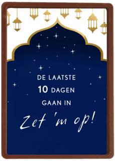 ramadan kaart de laatste 10 dagen
