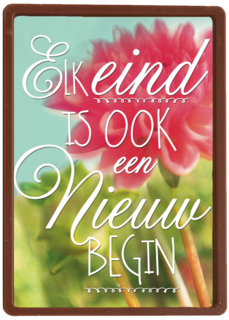 elk eind is ook een nieuw begin kaart