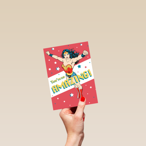 Wonderwoman moederdagkaart