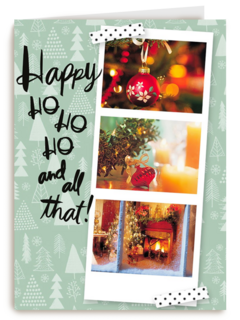 kerstkaart fotokaart happy hohoho and all that