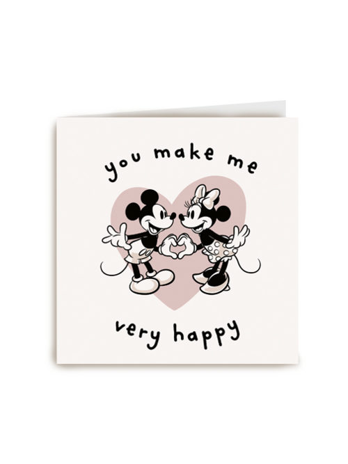 Liefde kaart Mickey en Minnie