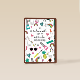 back to school straal of je eerste schooldag