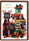 Kerstkaart Folio cats and dogs