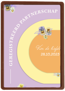 vier de liefde met deze hippe kaart met bloemen