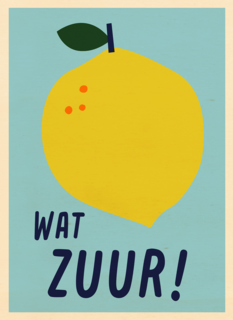 Hart onder de riem kaart wat zuur