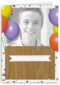 fotokaart gefeliciteerd met je verjaardag ballonnen