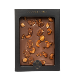 Coco & Sebas Melkchocolade Tablet met Gekarameliseerde Noten