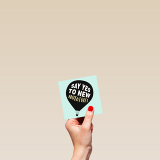 say yes to new adventures in a balloon