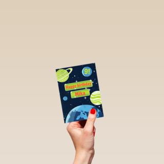 Verjaardag Jongen Planeten