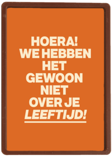 verjaardag kaart vrouw niet over je leeftijd