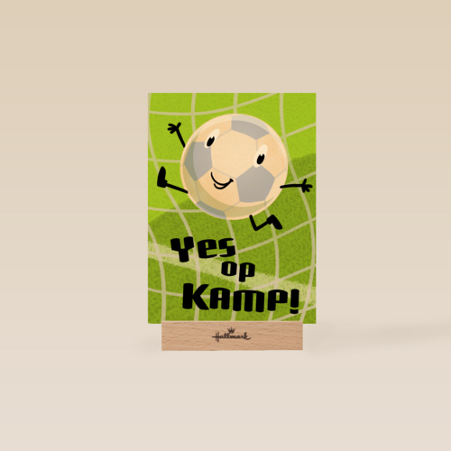 Op kamp kaart voetbal