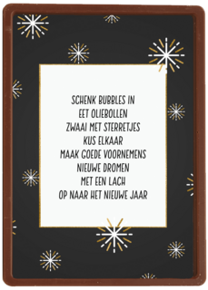 nieuwjaarskaart quote schenk bubbels in