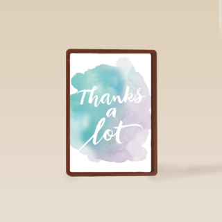 thanks a lot watercolor