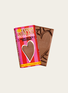 Tony Chocolonely Recht uit M'n Chocohart Melk Roos Framboos