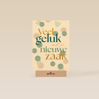 Veel geluk nieuwe zaak