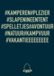op kamp kaart met hashtag kamperen hashtag plezier