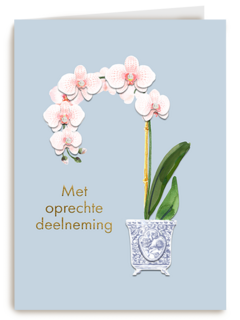 Condoleance heel veel sterkte vaas