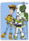 Rijksmuseum X Toy Story kaart Woody Buzz and Rex