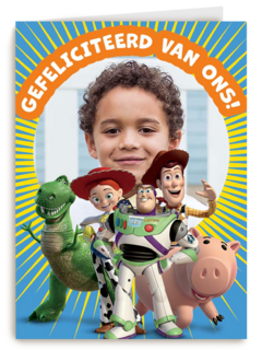 Toy Story felicitatie fotokaart