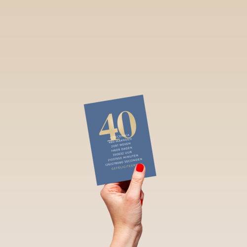 verjaardagskaart 40 4 decennia