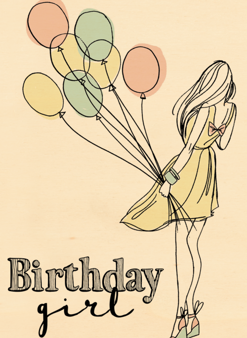 birthday girl ballonnen hip