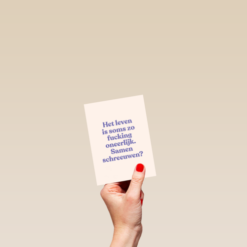 condoleance kaart andc het leven is soms zo fucking oneerlijk