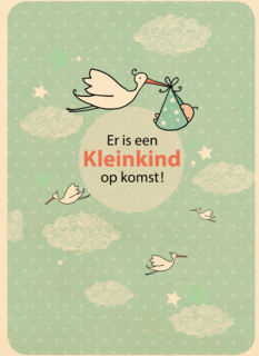 Zwanger kaart Er is een kleinkind op komst