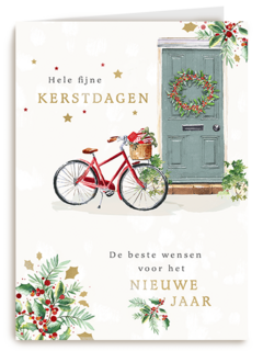 Kerstmis Fiets Met Cadeautjes